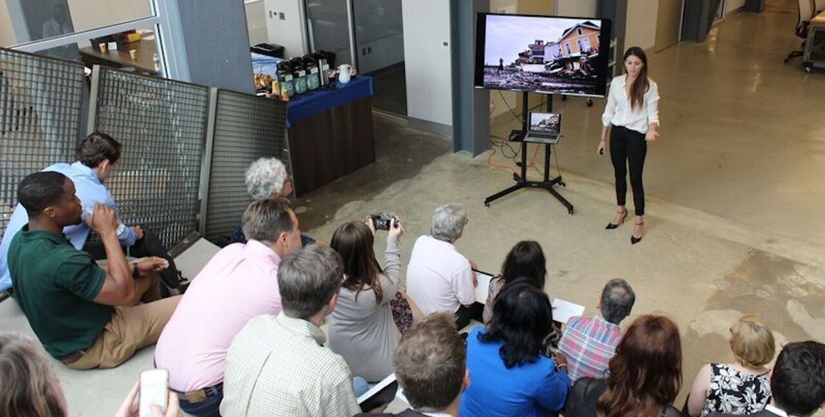Dorothy founder Arianna Armeli presents at the University of Pennsylvania’s Pennovation Accelerator program