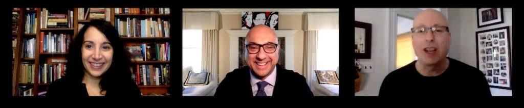 Roxanne Patel Shepelavy and Larry Platt speak with Ali Velshi at Ideas We Should Steal Festival 2020