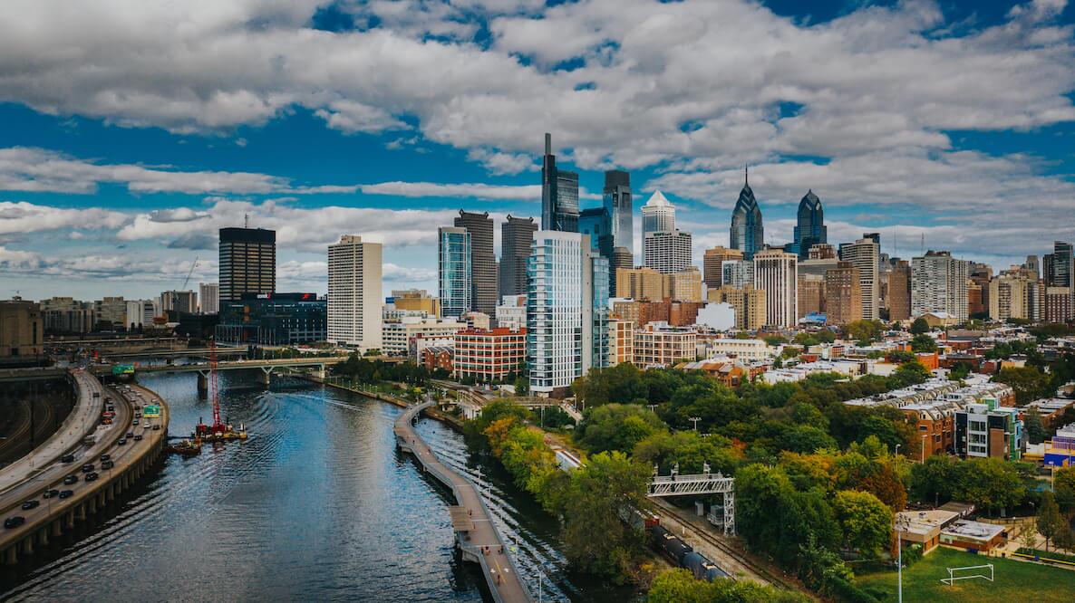 Philly Skyline from South Street Bridge