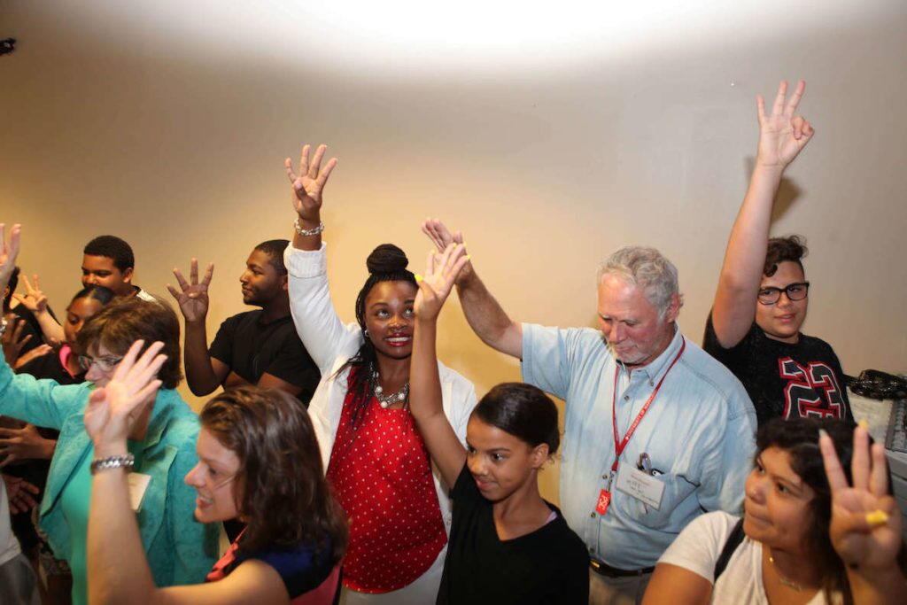 This photo accompanies a profile of the work of Philly Youth Network president and CEO Chekemma Fulmore-Townsend.