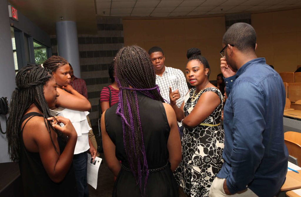 This photo accompanies a profile of the work of Philly Youth Network president and CEO Chekemma Fulmore-Townsend.