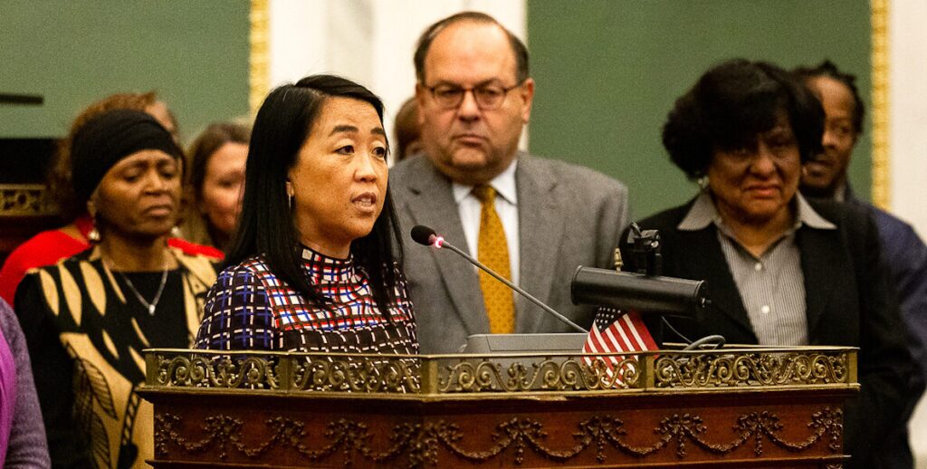 This photo accompanies an article about term limits in Philadelphia City Council