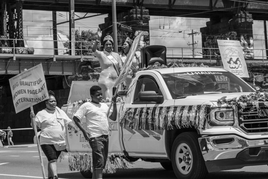 This photo accompanies an article about Andrea Walls' "Celebration of Life" photo series, showing at the Museum of Black Joy