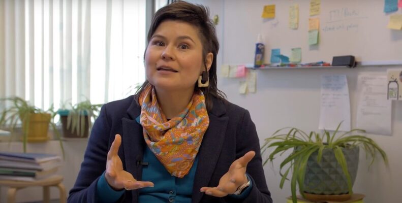 This photo accompanies a writeup about 2022 Philadelphia Integrity Icon winner Rebecca Lopez Kriss