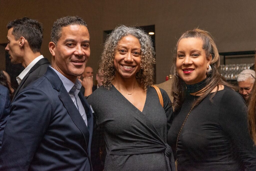 (Left to right) Kenneth Anderson of the Chamber of Commerce, Angela Val of Visit Philadelphia and Nikki Haley of 6abc.