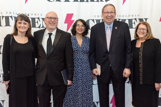 Left to right: Bet Mizgala, Larry Platt, Roxanne Patel Shepelavy, David Cohen and Rhonda Cohen.