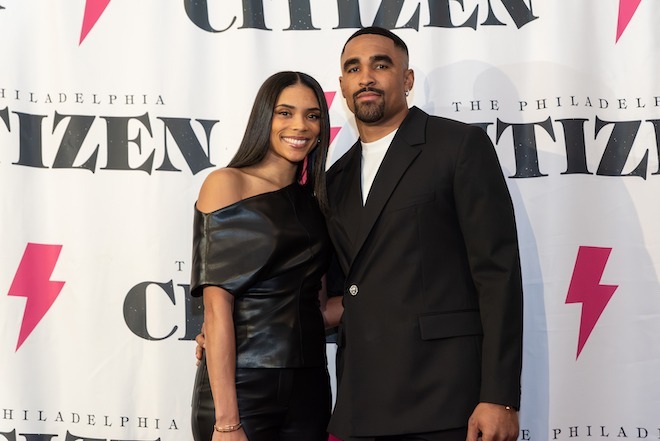 Bry Burrows and Jalen Hurts.