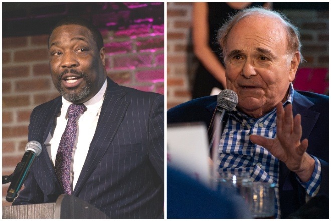 City Council President Kenyatta Johnson (left) and former Mayor and Governor Ed Rendell.