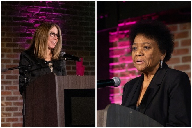 Social Justice Champion Marsha Levick (left) and Charisse Lillie.