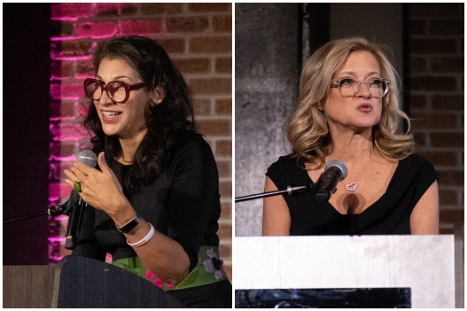 Heidi Ramirez (left) and Karen Dougherty Buchholz.