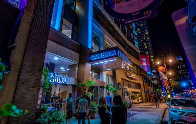 The Cambria Hotel, where Attico tops the 14th floor. Photo courtesy of Visit Philadelphia.