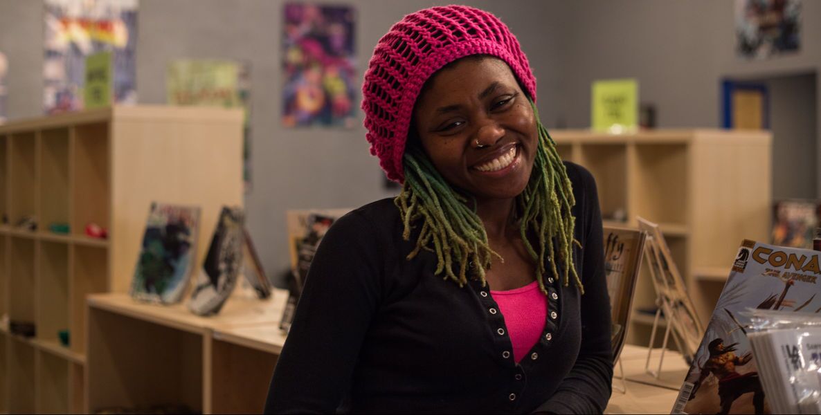 Ariell Johnson, Amalgam Comics & Coffeehouse, Women in Comics