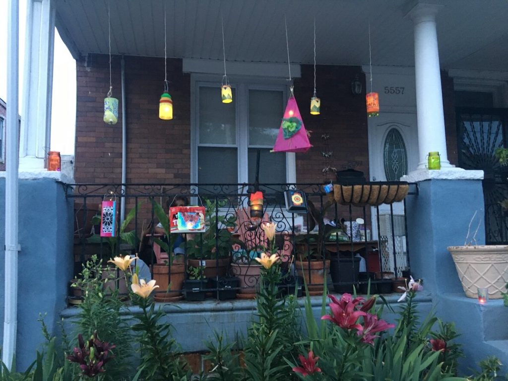 A work on a porch by Ken Johnston