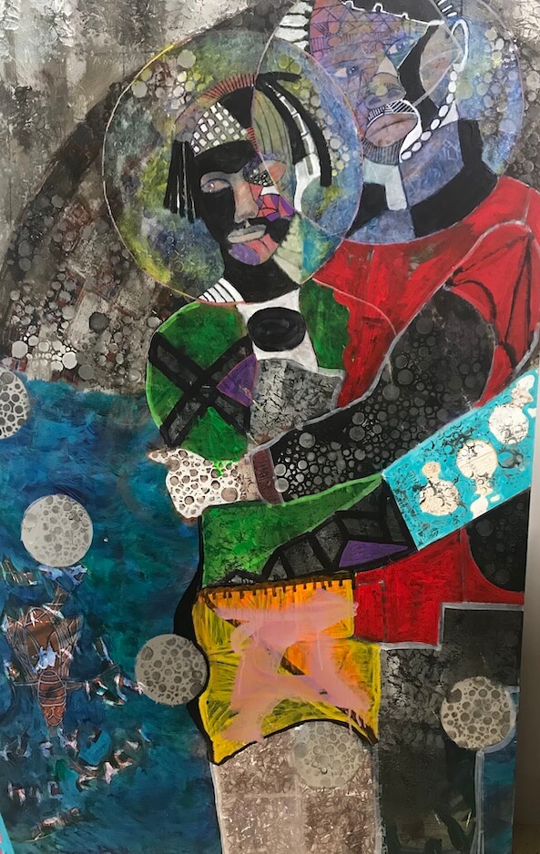 A work by Philadelphia artist Mikel Elam