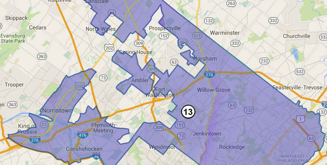 Gerrymandering header image - PA 13