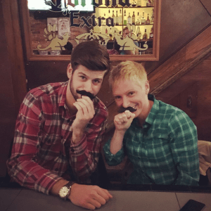 Rob Lawless with meetup No. 49, Tracy Buchholz. 