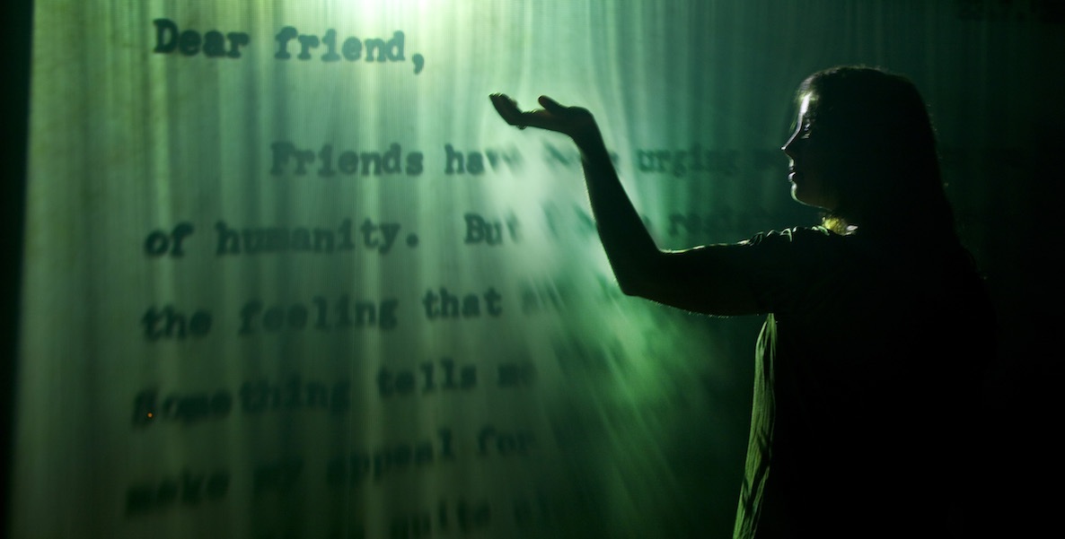 jitish kallat covering letter from gandhi to hitler