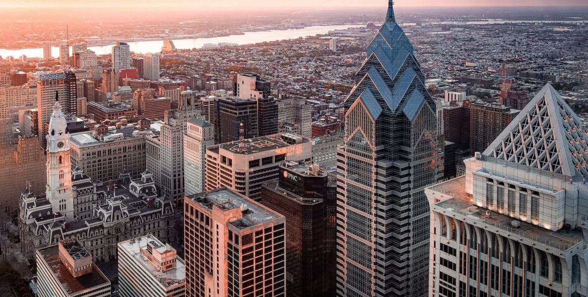 The Philadelphia skyline.