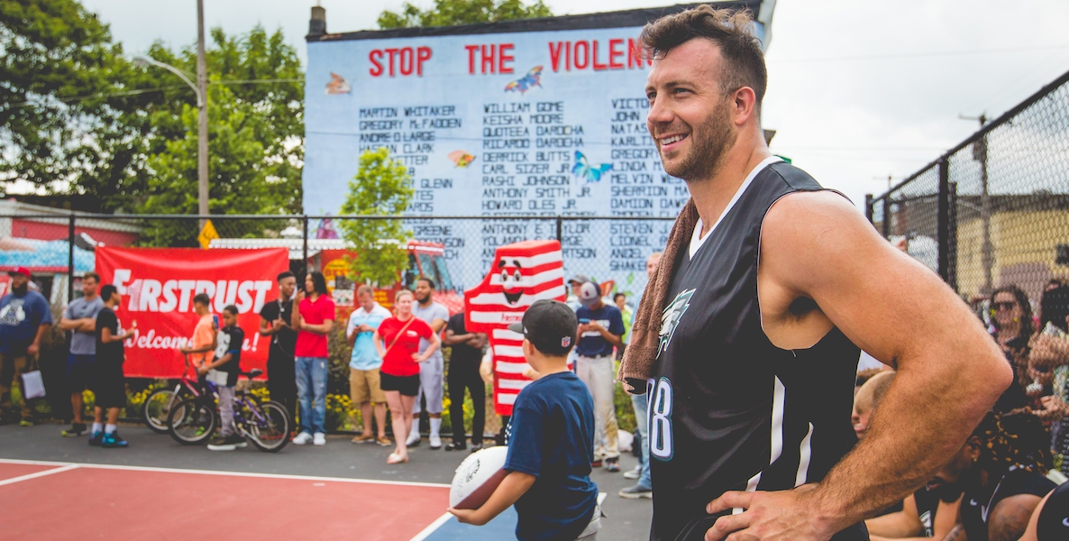 Connor Barwin at Ralph Brooks Playground