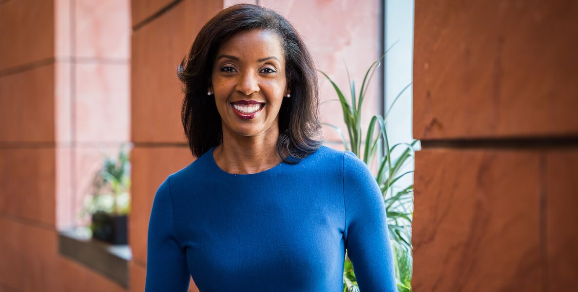 Erika H. James, the dean of the Wharton School of the University of Pennsylvania