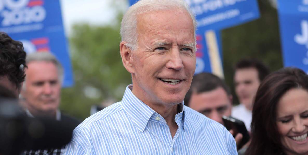 Joe Biden at a rally in Philadelphia