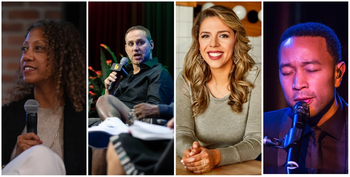 Philly GenXers Angela Val, Michael Rubin, Nicole Marquis, John Legend