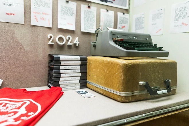 A display in Secretary of the People at the Parkway Central branch of the Free Library of Philadelphia.
