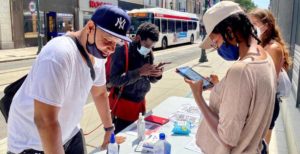 Voter registration driver center city