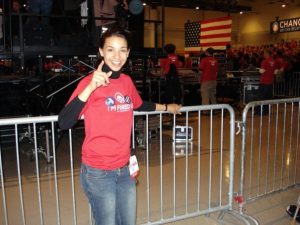 Liz Jaff in Iowa, October 2007. 