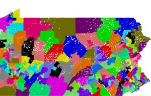 Current PA State House Districts - Gerrymandering