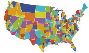 Un-Gerrymandered US Congressional Districts