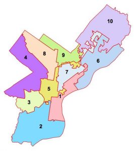 Old city council districts gerrymandering