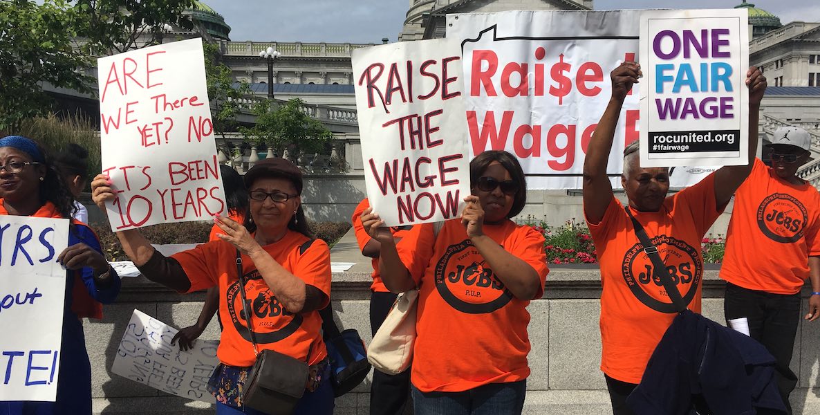 wage change philadelphia, minimum wage increase, fight for $15,