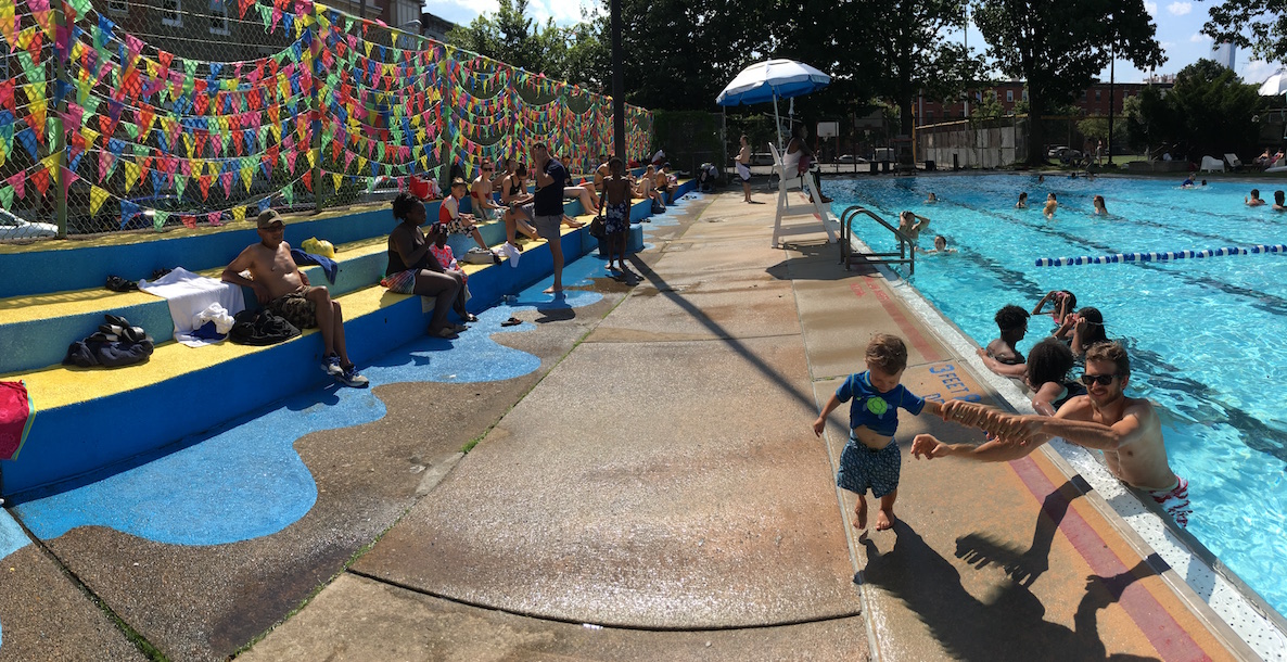 A public pool at the Marian Anderson Recreation Center in Philadelphia