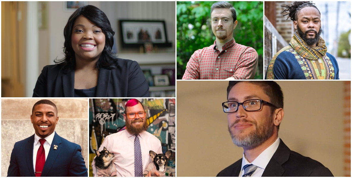 Collage shows several candidates running for Philadelphia City Council in 2019, including