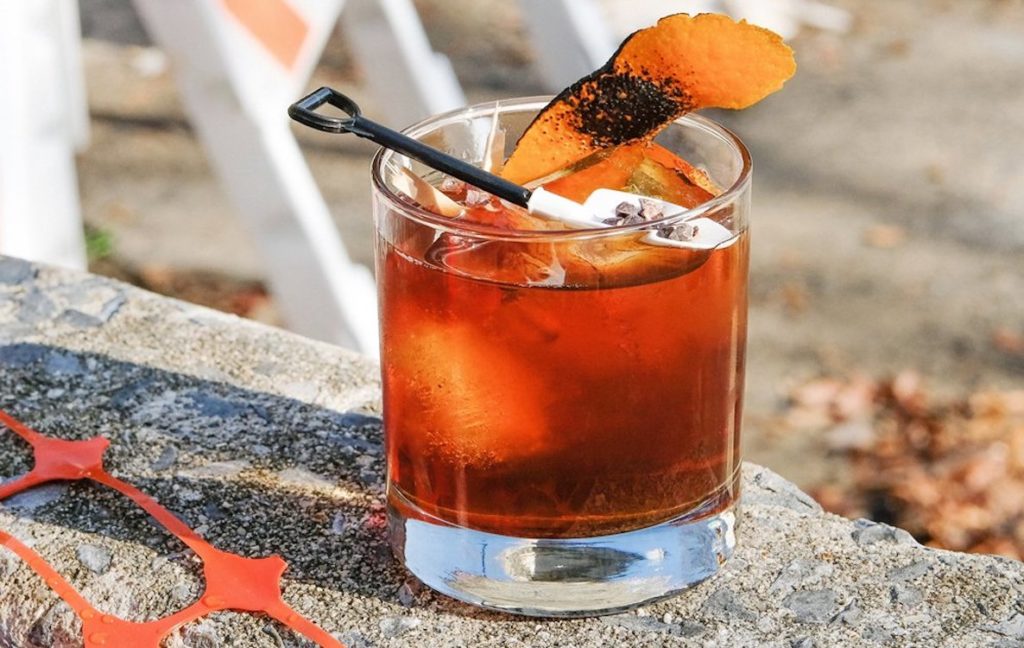 A specialty cocktail at Art in the Age called The Sinkhole Special, which raises funds for the Betsy Ross House. 