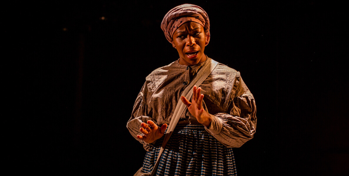 Danielle Leneé stars as Harriet Tubman in the Arden Theatre Company production of Lorene Cary's My General Tubman.
