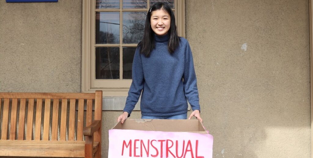Joanna Lin, a sophomore at the Germantown Friends School who created the Student Period Movement