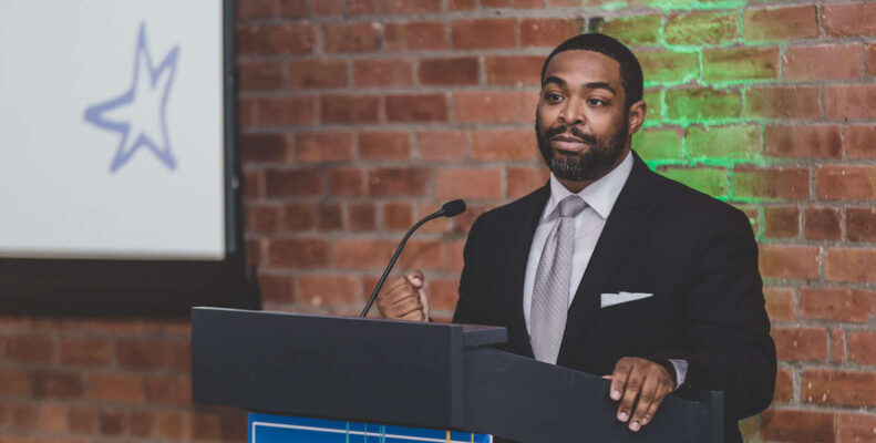 Omar Woodward is the executive director of GreenLight Fund in Philadelphia, supports data-based program that have made a big difference on poverty in the city.