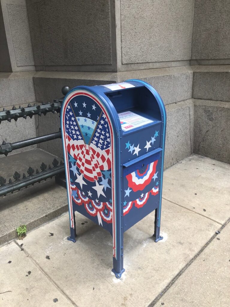 The Philadelphia City Commissioners installed ballot dropboxes around the city so mail-in voters could drop off their ballots easily before election day. We need to have more of these in November to avoid election delays. 