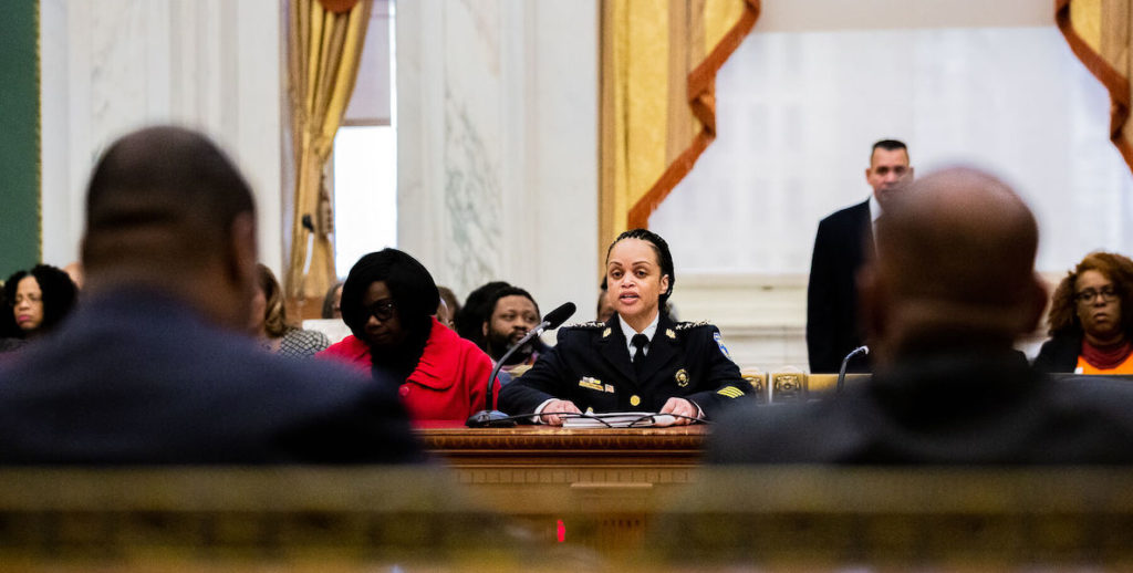 Philadelphia Police Commissioner Danielle Outlaw testifies at a special committee on gun violence prevention.