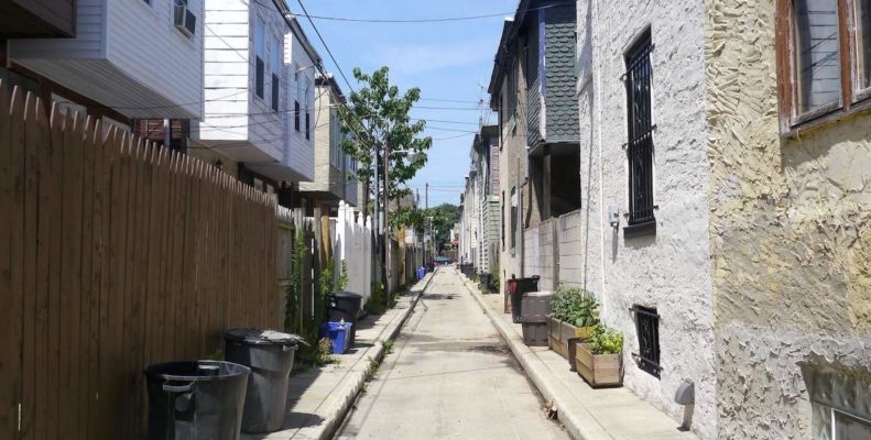 A back alley in Philadelphia