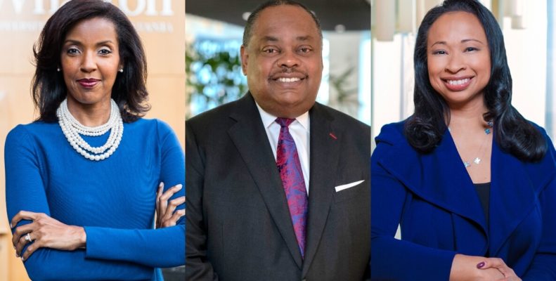 Newly appointed Philadelphia business leaders Erika James, Gregory Deavens and Dalila Wilson-Scott