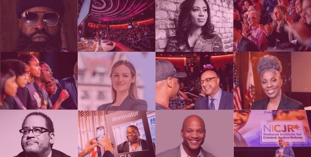 A collage of speakers at the 2020 Ideas We Should Steal Festival in Philadelphia