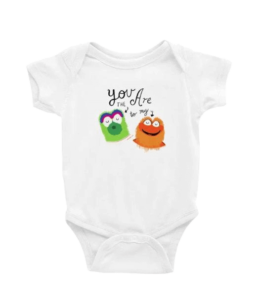 Baby onesie by Ana Thorne features Gritty and the Philly Phanatic