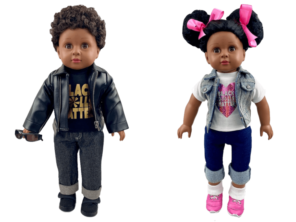 Black Dolls Matter boy and girl dolls