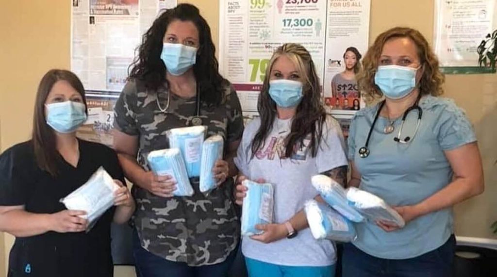 Members of Mask Match deliver PPE to frontline workers in Philadelphia