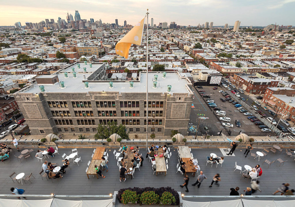 An aerial view of the Bok Bar in South Philadelphia