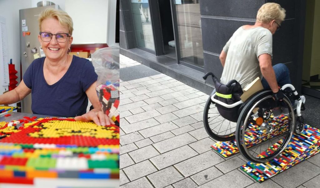Rita Ebel, or LEGO Granny, creator of LEGO ramps