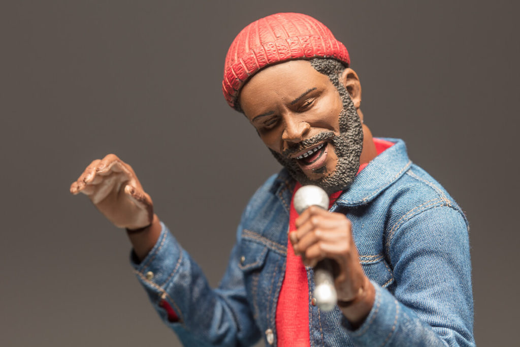 A Marvin Gaye doll by Philadelphia artist Acori Honzo